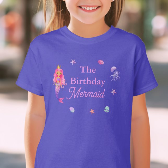 T-shirt Fête des sirènes d'anniversaire (Créateur téléchargé)