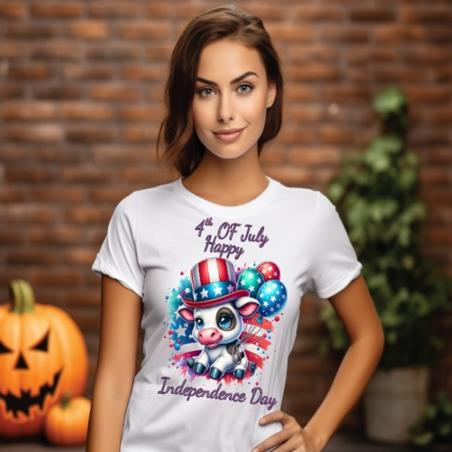 T-shirt Fête des vaches avec ballons fête de l'indépendanc (Créateur téléchargé)