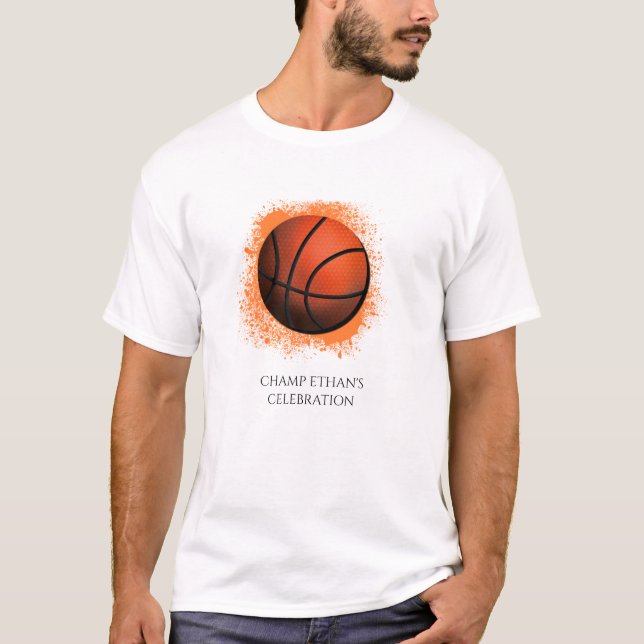 T-shirt fête d'évasion du champion de basket-ball (Devant)