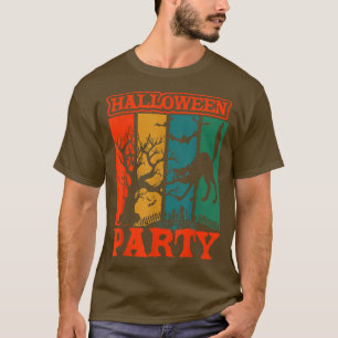 T-shirt Fête d'Halloween drôle effrayante Haunted Forest D