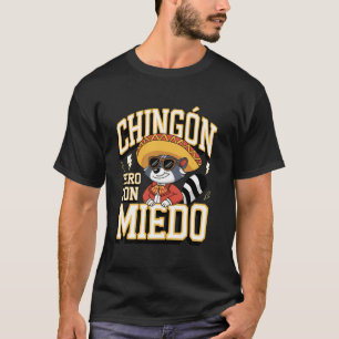 T-shirt Fête drôle de raton laveur mexicain Mexique espagn