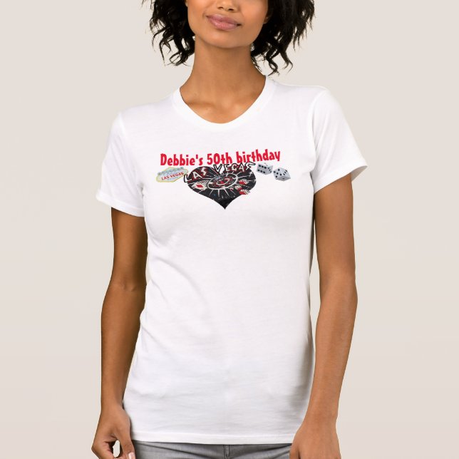 T-shirt Fête du 50e anniversaire Las Vegas  (Devant)