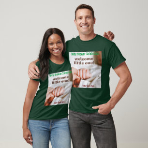 T-shirt Fête du Baby shower personnalisé de Forêt profonde