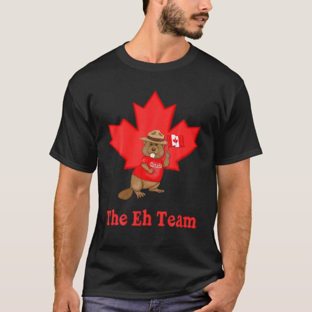 T-shirt Fête du Canada Liberté Feuille d'érable Fière Drap (Devant)