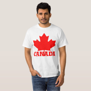 T-shirt Fête du Canada mignon sur mesure rouge maple Canad