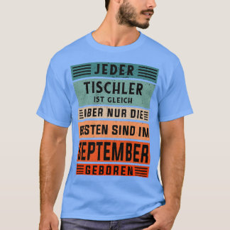 T-shirt Fête du charpentier Né en septembre