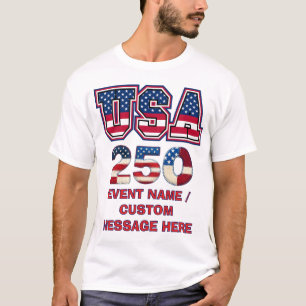 T-shirt Fête du défilé America 250 sur mesure
