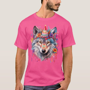 T-shirt Fête du loup mignon Anniversaire Festim Wolves Lov