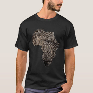T-shirt Fête du Mois de l'histoire des Noirs Carte africai