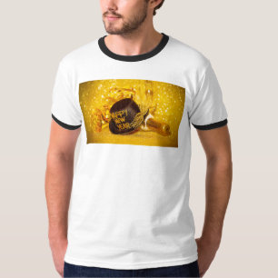 T-shirt fête du Nouvel An SlipperyJoe's black