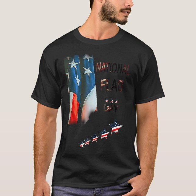 T-shirt Fête du patriotisme Journée nationale du drapeau (Devant)