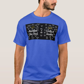 T-shirt Fête du père Cadeau Numéro Un papa garçon