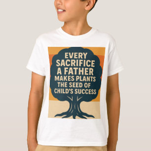 T-shirt Fête du Père Motivationnel Arbre Rétro DesignT-Che