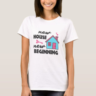 T-shirt Fête du réchauffement de la maison Nouvelle maison