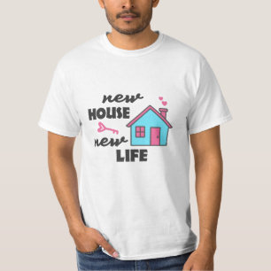 T-shirt Fête du réchauffement de la maison Nouvelle maison