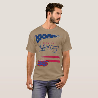 T-shirt FÊTE DU TRAVAIL patriotique heureux