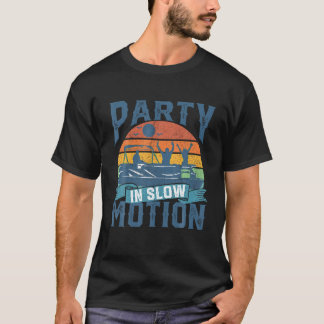 T-shirt Fête En Mouvement Lent Pontoon Lake Pontooning Boa