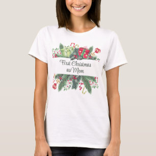 T-shirt Fête Festive Personnalisée Premier Noël