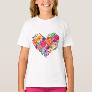 T-shirt Fête florale à l'aquarelle