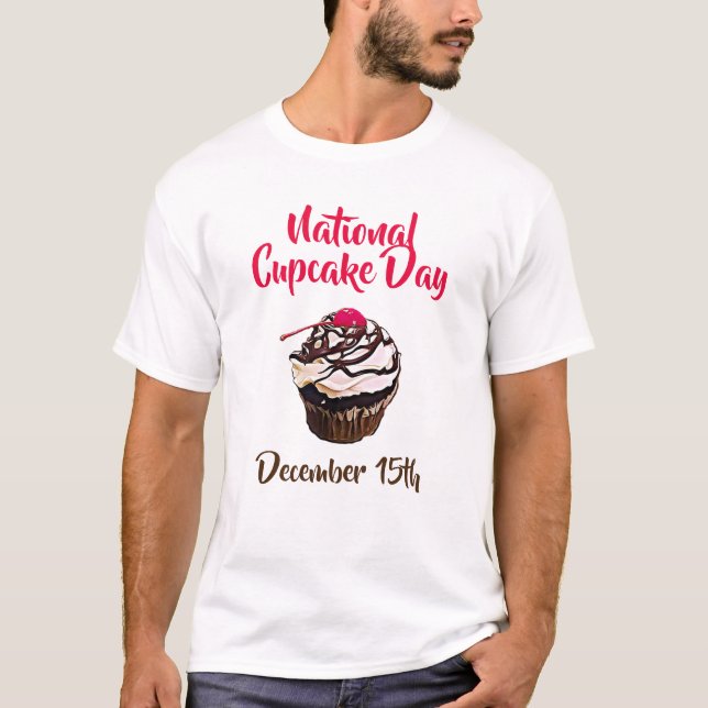 T-shirt Fête nationale de la Cupcake 15 décembre (Devant)