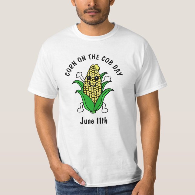 T-shirt Fête nationale du maïs le 11 juin (Devant)