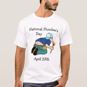 T-shirt Fête nationale du plombier 25 avril Chemise