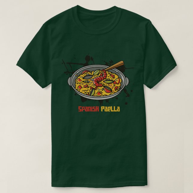 T-shirt Fête nationale espagnole de la Paella (Design devant)
