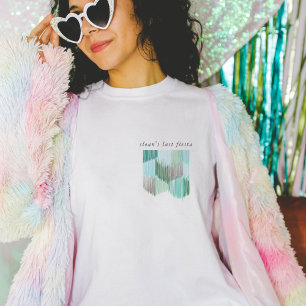 T-shirt Fête Verte Moderne Frange Enterrement de Vie de Je