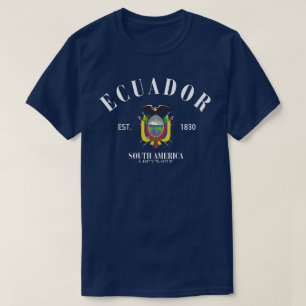 T-shirt Fêter la culture de l'Équateur animé Drapeau T-shi