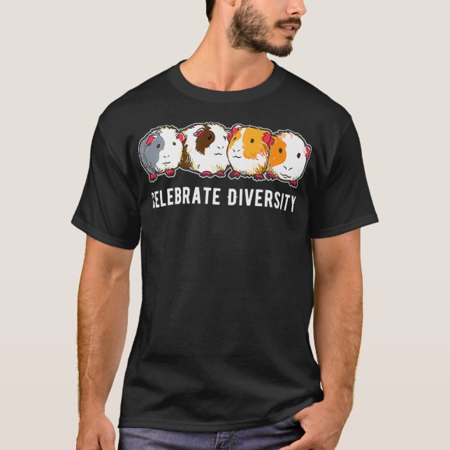 T-shirt Fêter la diversité Guinée Pig Premium (Devant)