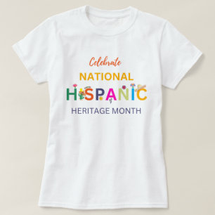 T-shirt fêter le mois du patrimoine hispanique, sifflement