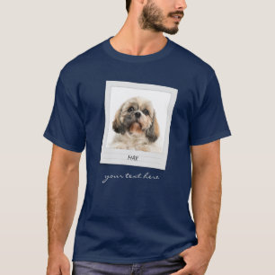 T-shirt Fêtes Animaux de compagnie Anniversaire Photo Cadr