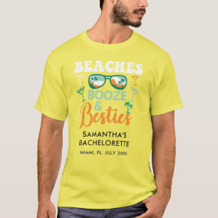T-shirt Fêtes de Fiançailles Personnalisées Plages Alcool