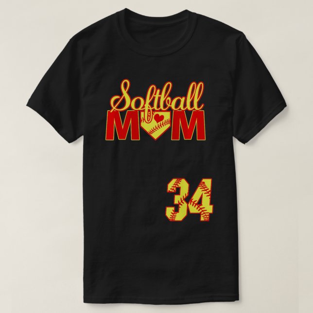 T-shirt Fêtes de Maman Fête des Mères #34 Fastpitch Jer (Design devant)