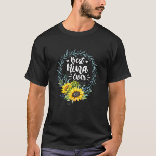 T-shirt Fêtes des femmes Meilleure Nina Jour des Mères