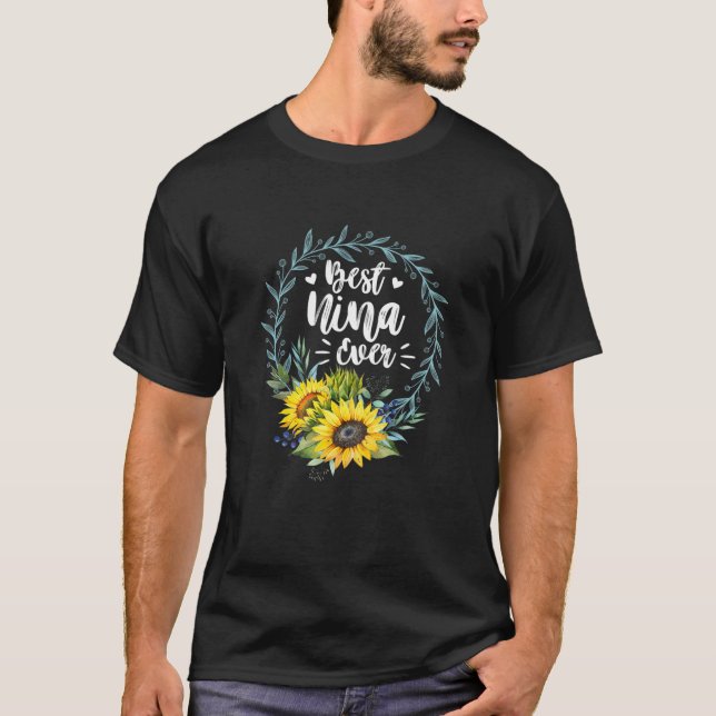 T-shirt Fêtes des femmes Meilleure Nina Jour des Mères (Devant)