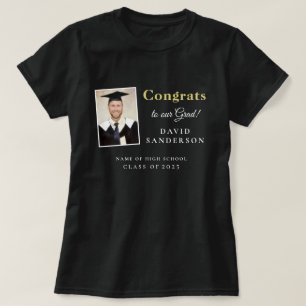 T-shirt Fêtes Grad 2025 Nom de la photo Graduation