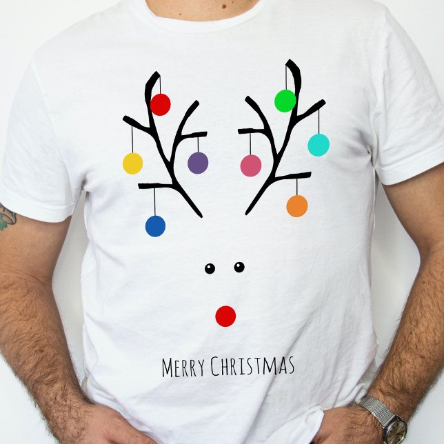 T-shirt Fêtes modernes Noël de rennes fantaisie (Créateur téléchargé)