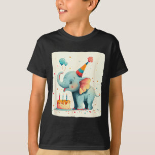 T-shirt Fêtez en grand avec cet éléphant joyeux anniversai
