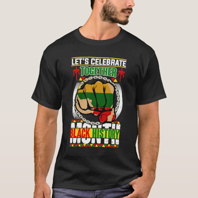 T-shirt Fêtons ensemble le Mois de l'Histoire Noire Maman  (Devant)