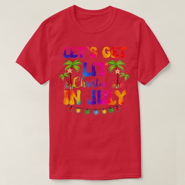 T-shirt Fêtons Noël En Juillet Noël Noël Noël Noël Noël No (Design devant)