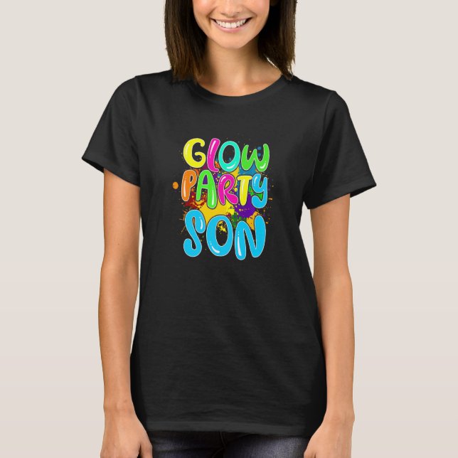 T-shirt Fêtrement de fête de lueur Fils de fête de lueur (Devant)