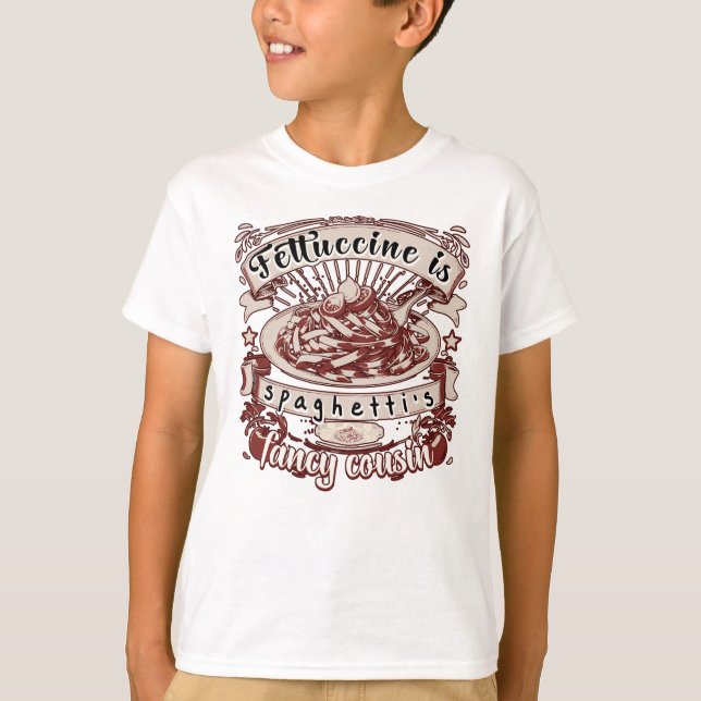 T-shirt Fettuccine est la cousine fantaisiste de Spaghetti (Devant)
