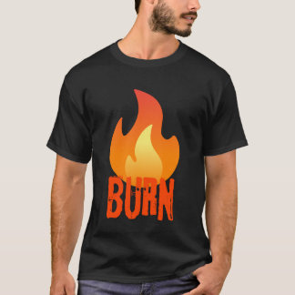 T-shirt feu brûlant