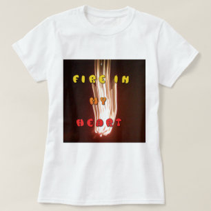 T-shirt Feu dans mon coeur feux d'artifice lumineux Hakuna