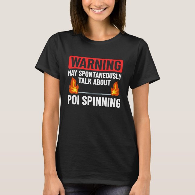 T-shirt Feu Danser Poi Sping Dancer Balls Débutant Sp (Devant)