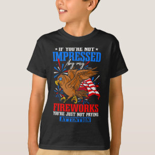 T-shirt Feu d'artifice de la fête de l'Indépendance