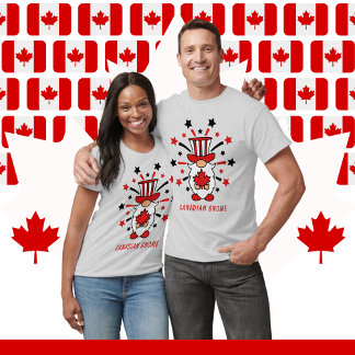 T-shirt Feu d'artifice Fête du Canada Unisex