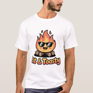 T-shirt Feu de camp Lit Tendance Drôle Camping