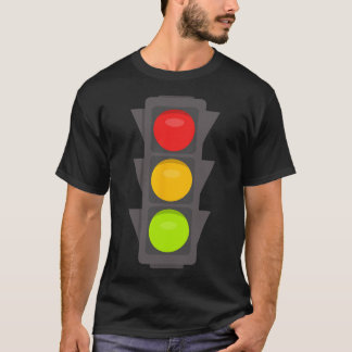 T-shirt Feu de circulation Halloween Costume Stop Go Red Y